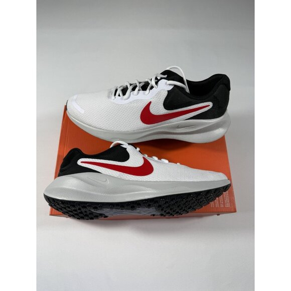 New Nike Shoes Mens Size 11 White Black Revolution 7 Running Sneakers FB2207-102 - Picture 3 of 10